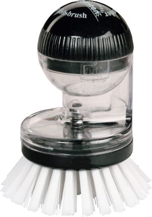 Knopfbürste mit Spülmittelhartspender